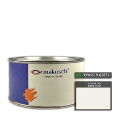 Автоэмаль алкидная makosch / Базовая эмаль TOYOTA белая 040