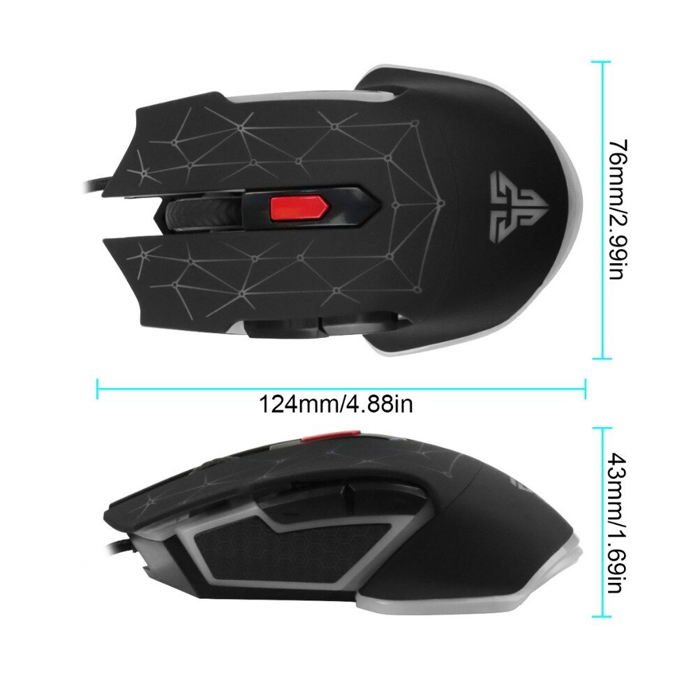 Мышь проводная USB Fantech X7 BLAST black