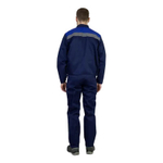 Костюм для рабочего летний Стафф Техник темно-синий + василек, куртка+п/к, размер 52-54, 182-188