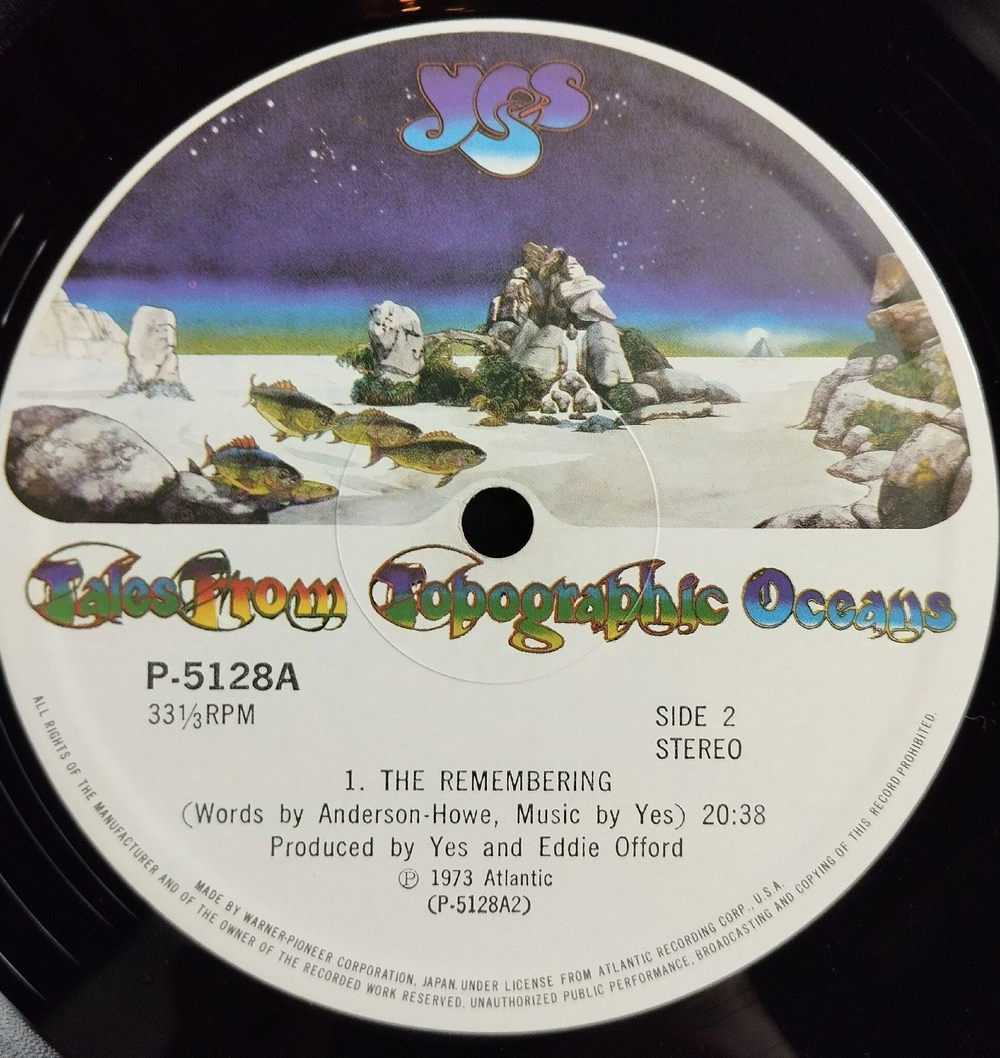 Винтажная виниловая пластинка LP Yes Tales From Topographic Oceans (Japan 1973) (No Obi)