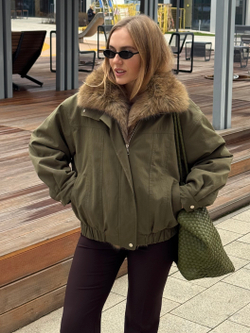 Парка оливковый