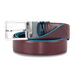 Ремень мужской Piquadro Blue Square черный и коричневый кожа (CU2619B2/NMO)