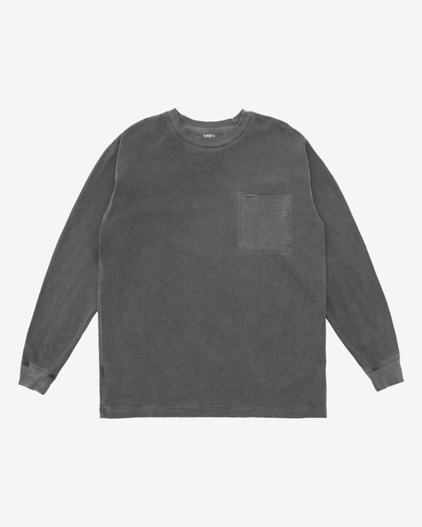 Лонгслив SS24 Garment Dyed серый - фото 1