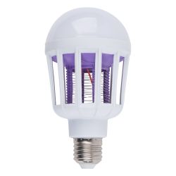 LED-А75-10W-6500К-E27-FR-MKL Лампа-ловушка светодиодная для летающих насекомых. матовая. 2 режима: 6500K+UV и UV. TM Volpe