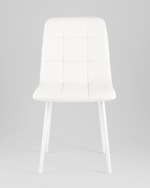 Стул Одди NEW экокожа белый белые ножки