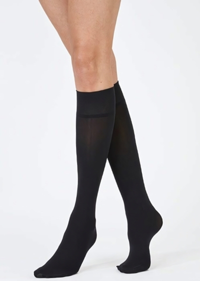 Мягкие комфортные гольфы из микрофибры - 2 шт. (Размер: S-M-L) (Цвет: черный)