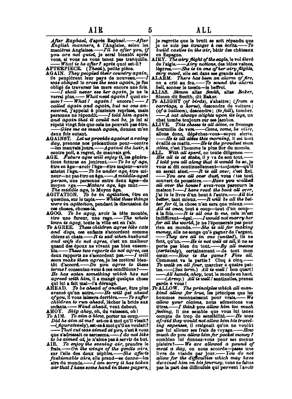Dictionary of English and French Idioms,. illustrating, by Phrases and Examples, the Peculiarities of Both Languages, and Designed As a Supplement to the Ordinary Dictionaries Now in Use | Jean Roemer