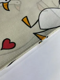 Наволочка 1шт бязь Сказка "Гусь обнимусь" 45x45 см на молнии