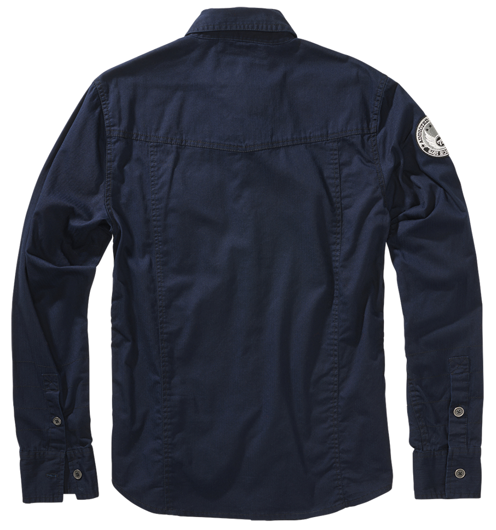 Brandit LUIS VINTAGE SHIRT LONG SLEEVE navy