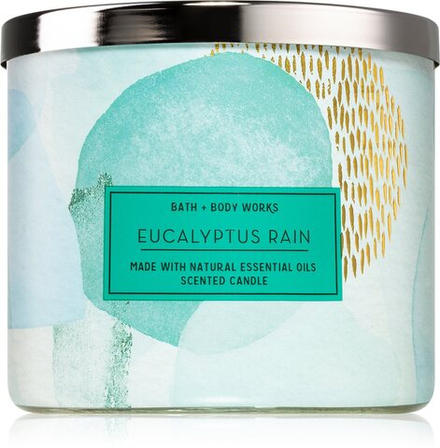 Bath & Body Works Eucalyptus Rain - свеча III. /   411  g  / GTIN 667557585703