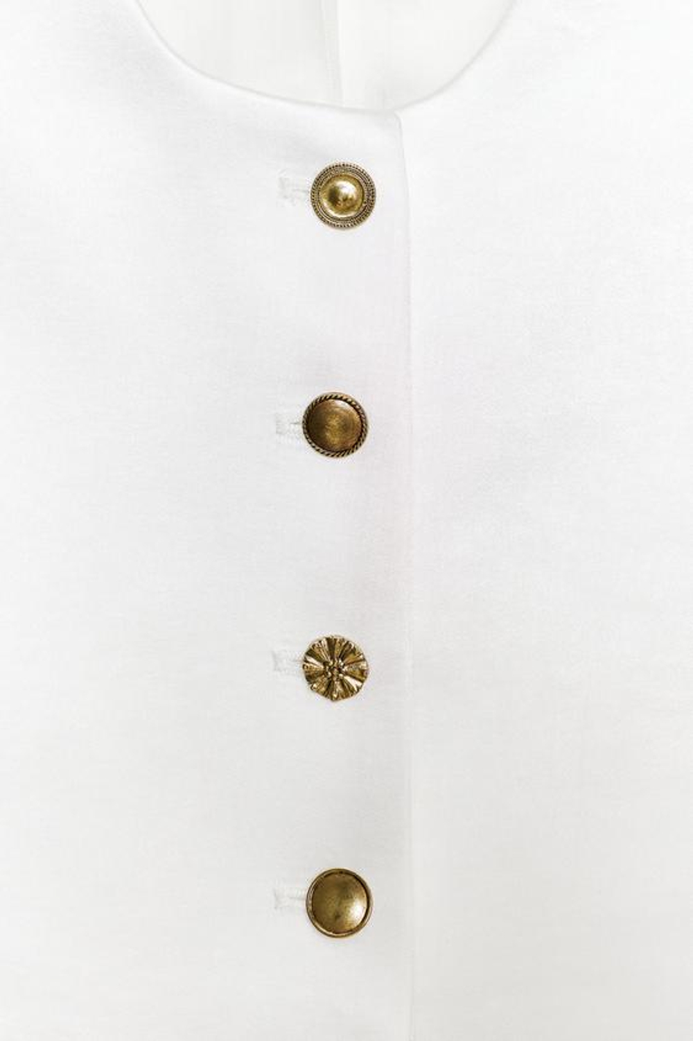 ZARA ЖИЛЕТ ИЗ АТЛАСНОЙ ТКАНИ — ZW COLLECTION, БЕЛЫЙ