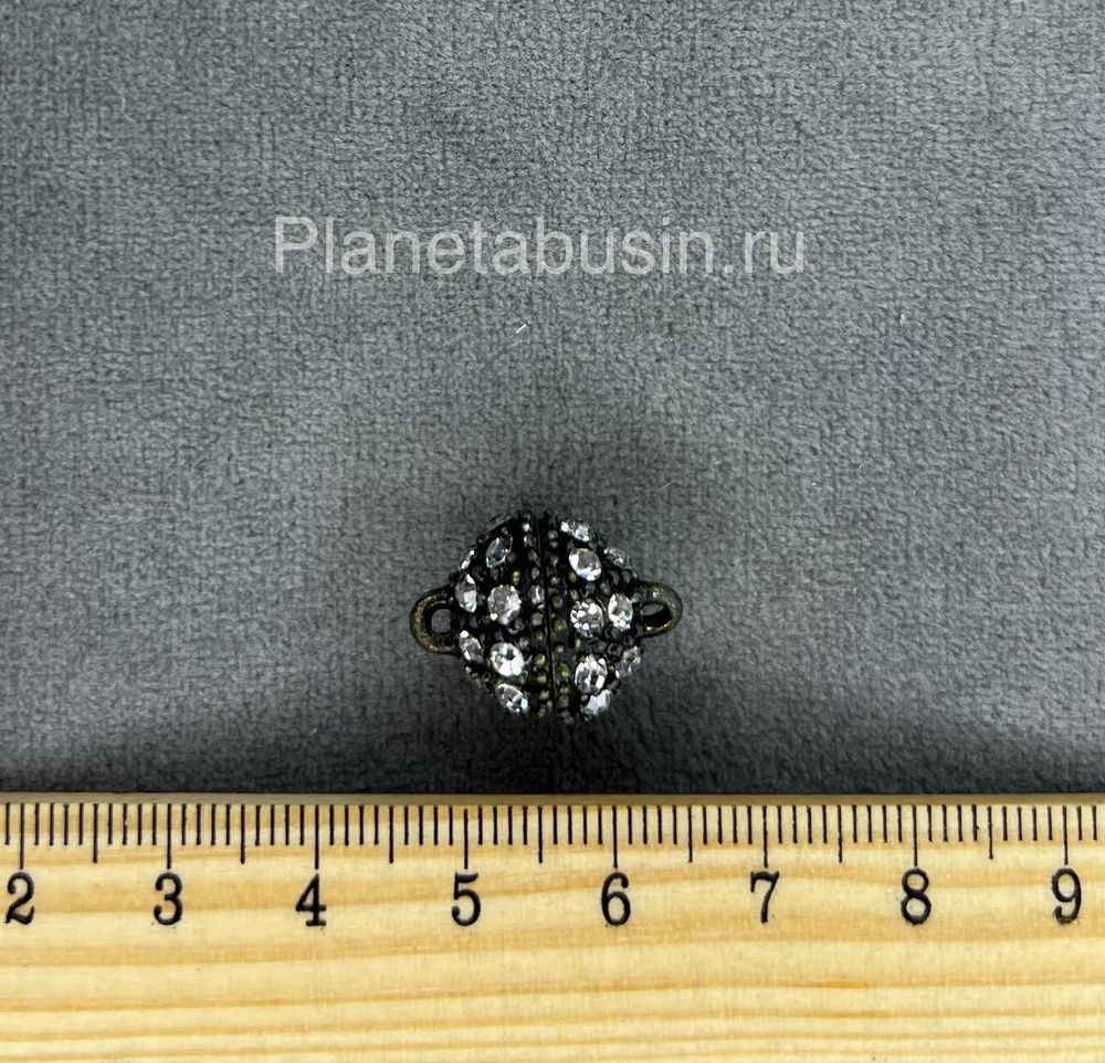 Замки (Китай) магнитный с микроцирконами 0651