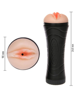 Мастурбатор-вагина с вибрацией LOLITA в пластиковом футляре (7 режимов) (Цвет: телесный)