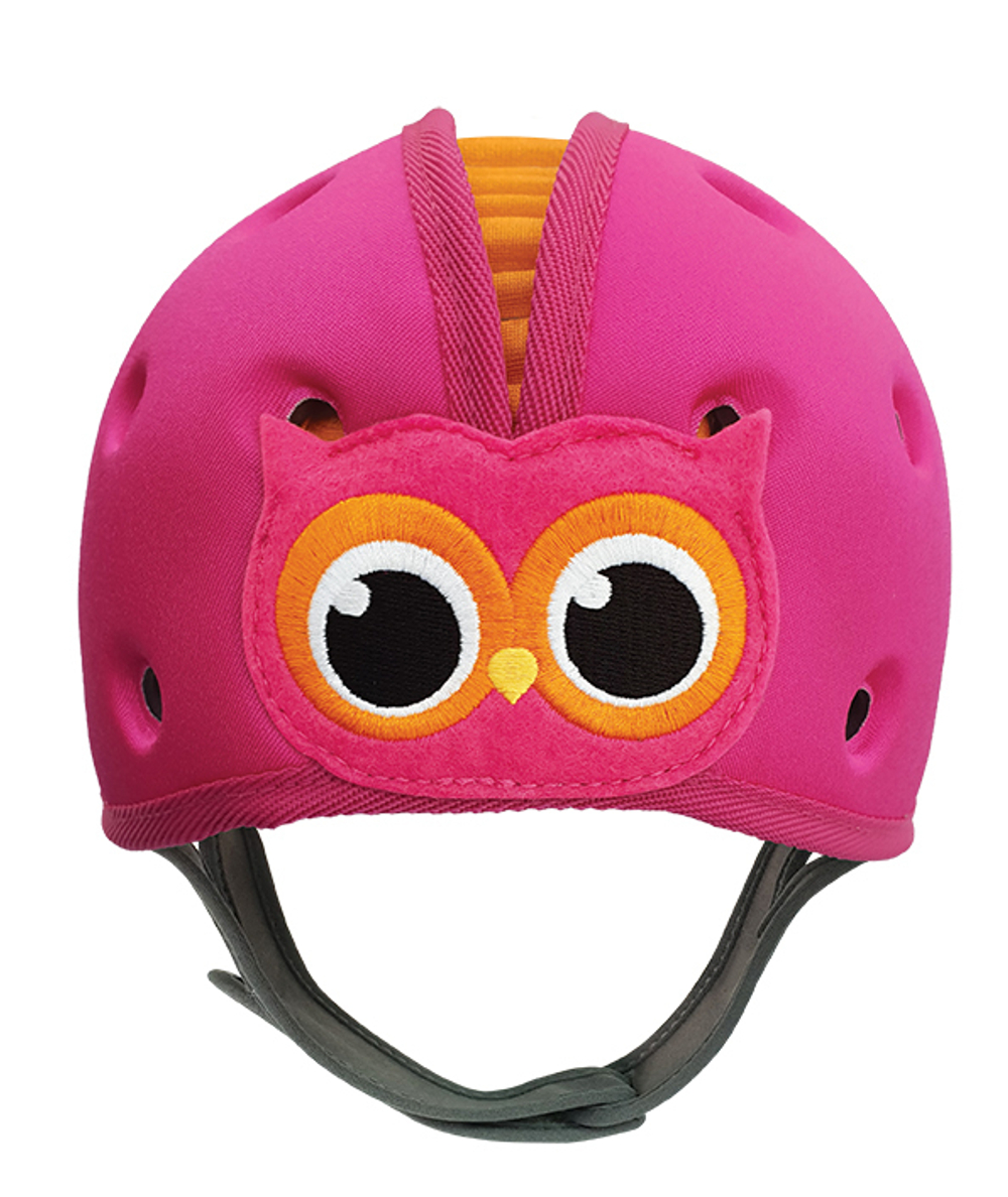 Мягкая шапка-шлем для защиты головы SafeheadBABY. Сова