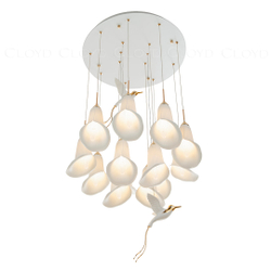 Люстра Cloyd OSANNA C13 / Ø60 см - керамика - белый (арт.11889)