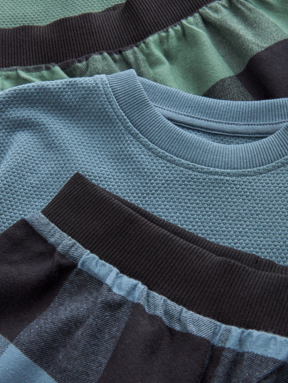 Пижама для мальчика Next K99-122, 3 шт., Хаки, Голубой, Коричневый