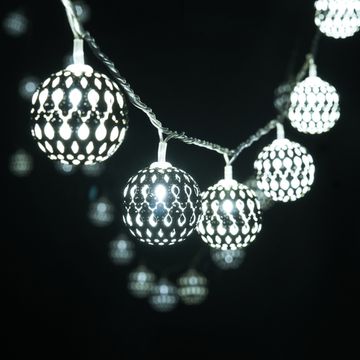 Новогодняя гирлянда нить 400-003 2,8м IP20 хром/белый с эффектом мерцания Elektrostandard