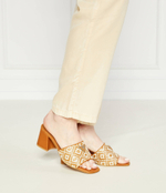 Шлепанцы кожаные gables3 Guess - коричневый(FLGGA3 ELE03)