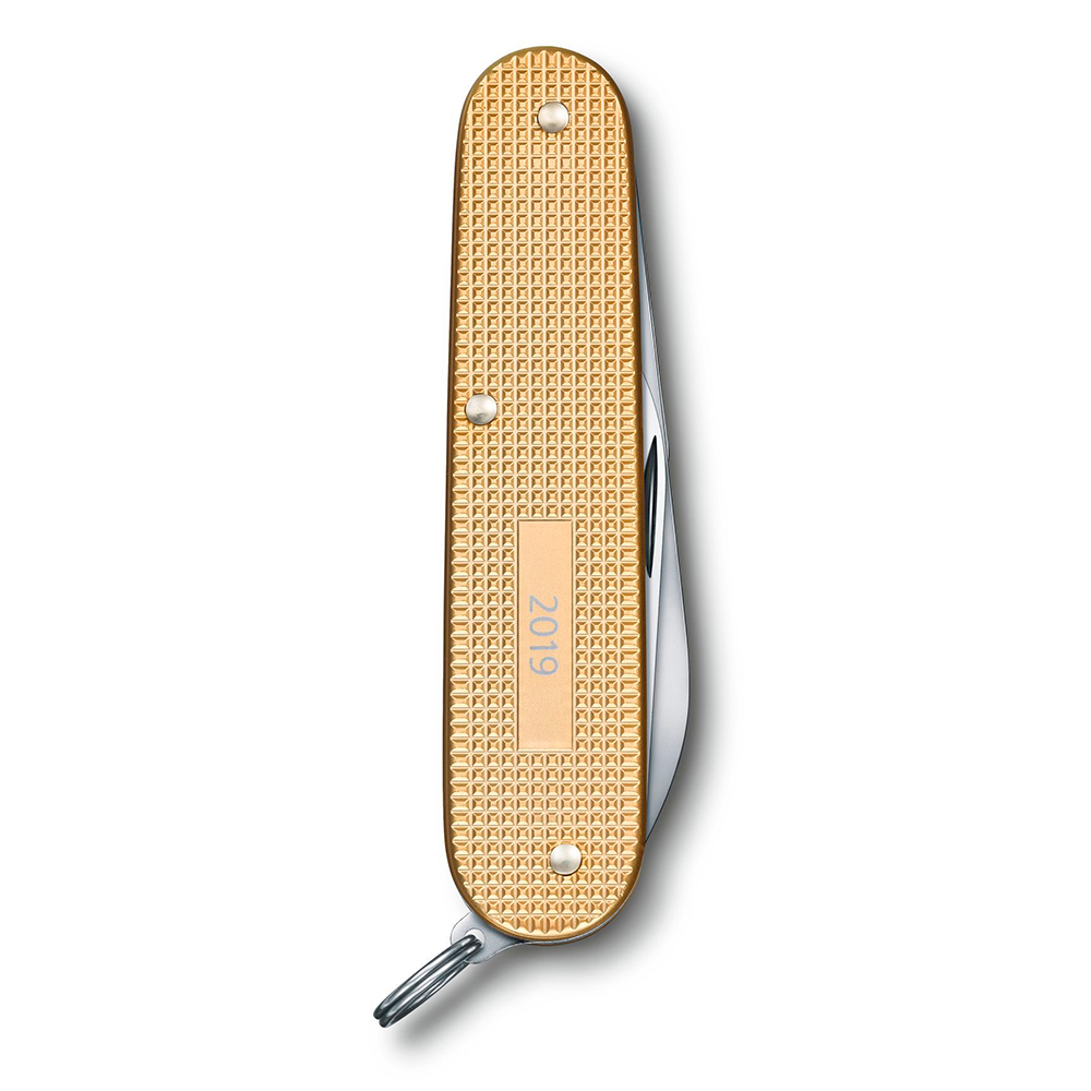 Нож Victorinox Alox Cadet, 84 мм, 9 функций, золотистый (подар. упаковка), 0.2601.L19
