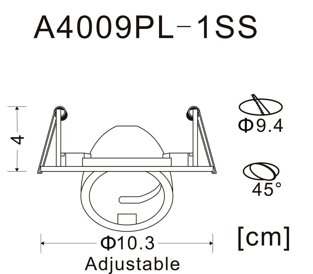 Точечный встраиваемый светильник Arte Lamp