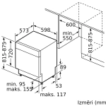 Встраиваемая посудомоечная машина Bosch SMU 2HVW20S
