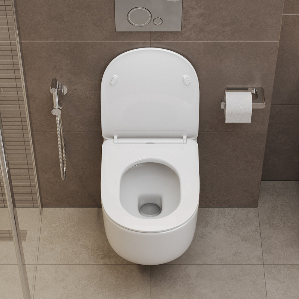 Унитаз BelBagno Soft-Tor BB084CH-TOR подвесной без сиденья