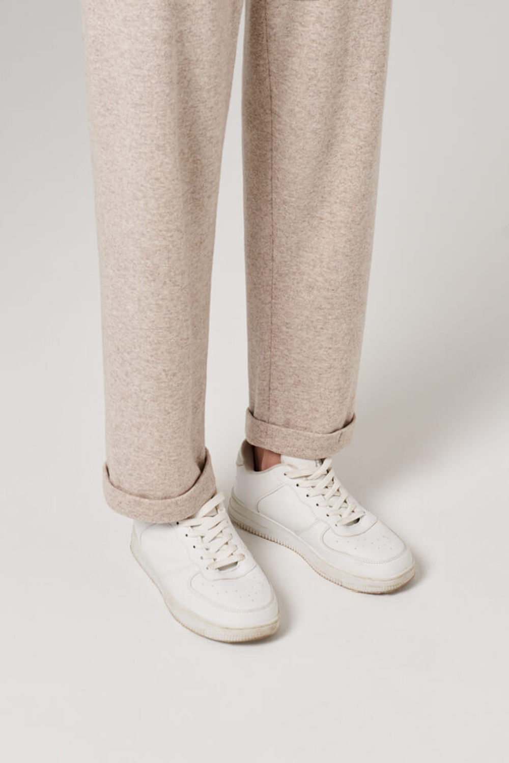 31113 Брюки женские (серо-бежевый меланж)