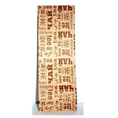 100099 Пакет "Фасовочный для чая Чай tea tee" 8*5*23см, крафт