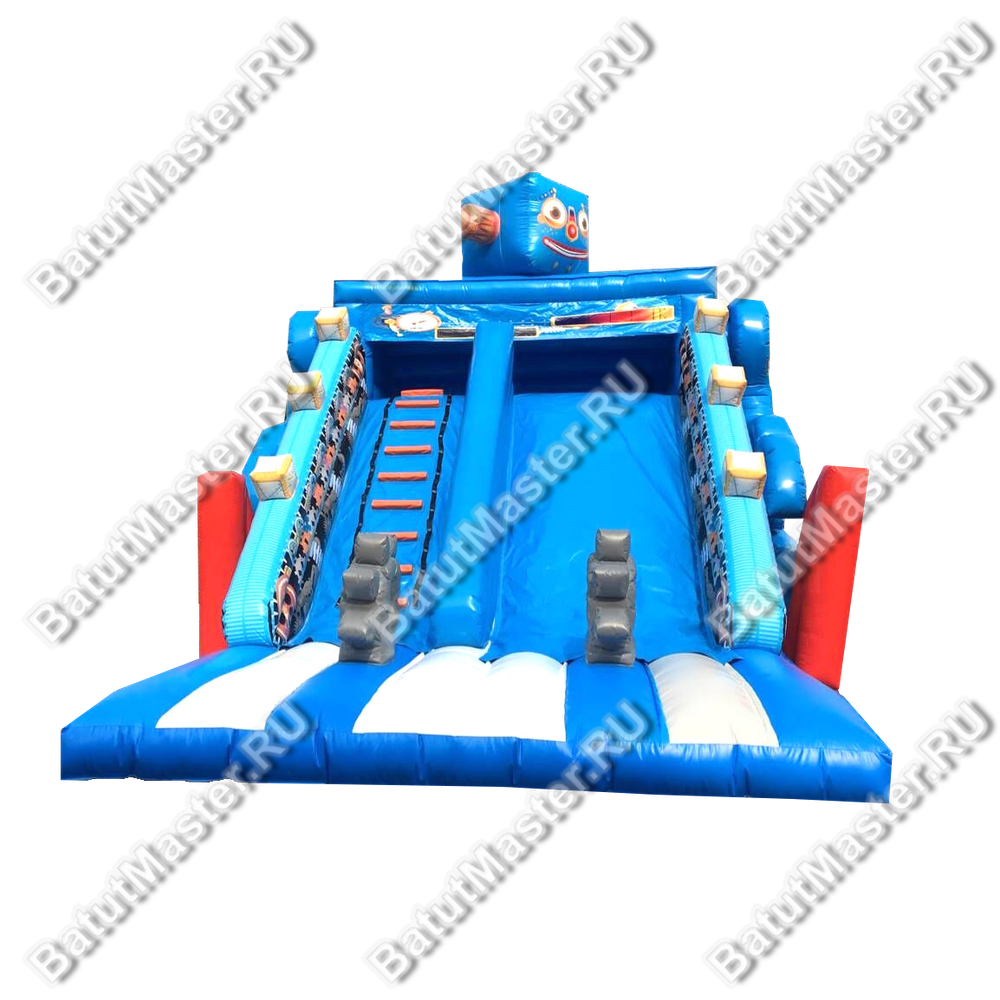 Надувная горка "Весёлый робот" 8*6*7 м