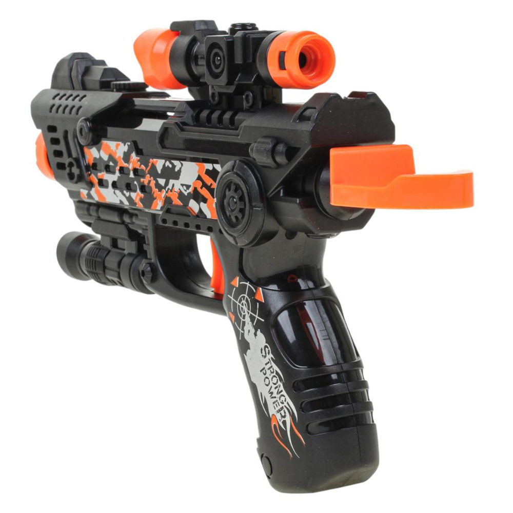 Пистолет с мягк.пулями, коробка DF0201A