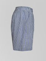 Костюм Fashion 620030 в полоску из рубашки с длинным рукавом и шорт на резинке