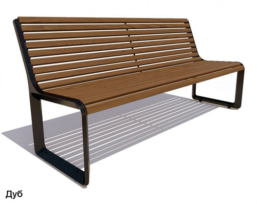 Скамейка чугунная Милан, Сосна