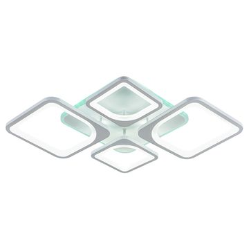 Потолочный светодиодный светильник 8057/2+2 WHT 112W+8W RGB белый Profit Light