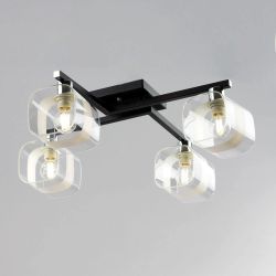 Citilux Вирта CL139145 Люстра потолочная Чёрная Матовая