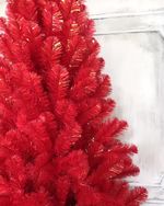 Искусственная красная елка «Искристая красная» (пвх) 180 см / 1.8 м