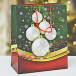 Пакет бумажный 26,4*32,7*13,6см с ручками "Premium"НГ в ассортименте