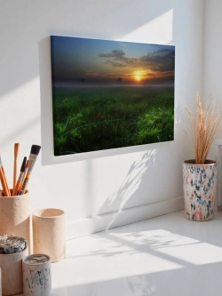 Картина на стену 40 X 50 Поле на рассвете