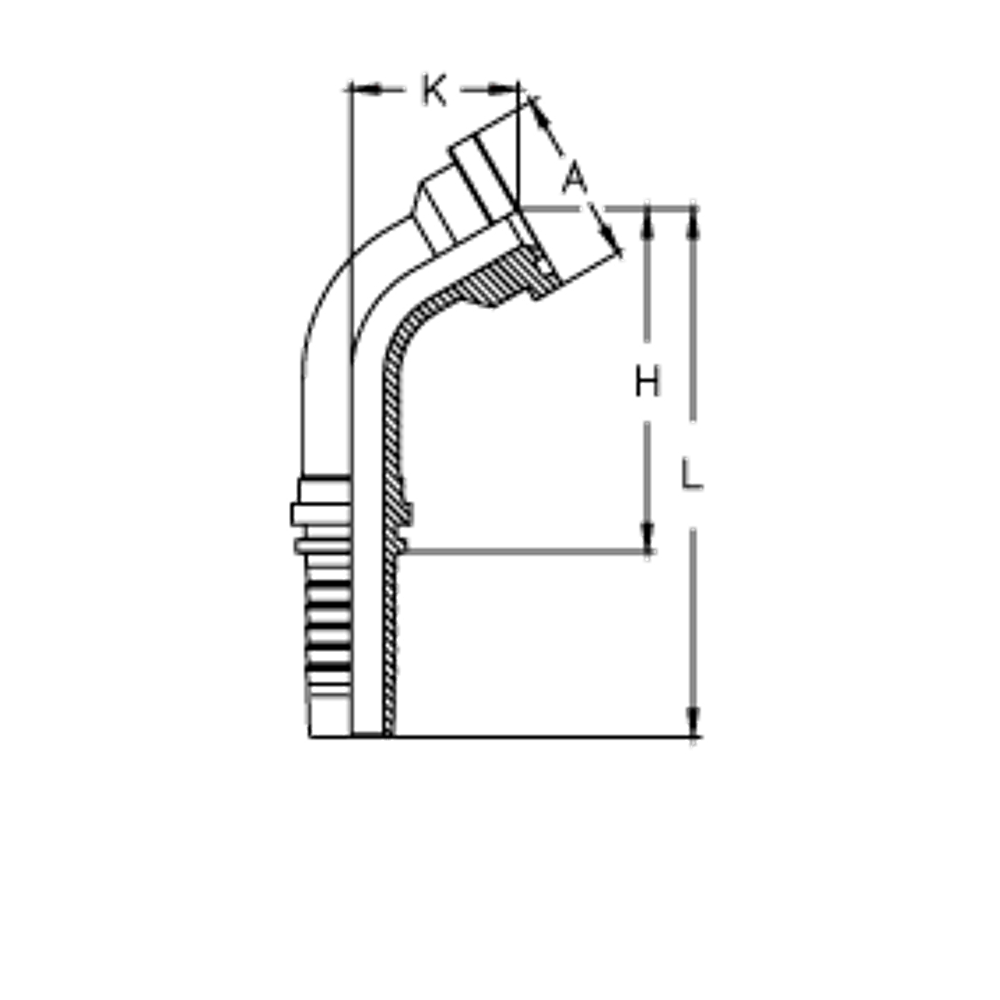 Фитинг DN 12 SFL 3/4 38.1 (60)