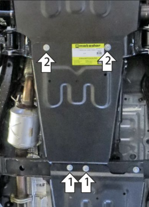 Защита КПП для JAC T8 Motodor.78313