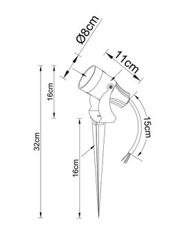 Грунтовый светильник Arte lamp