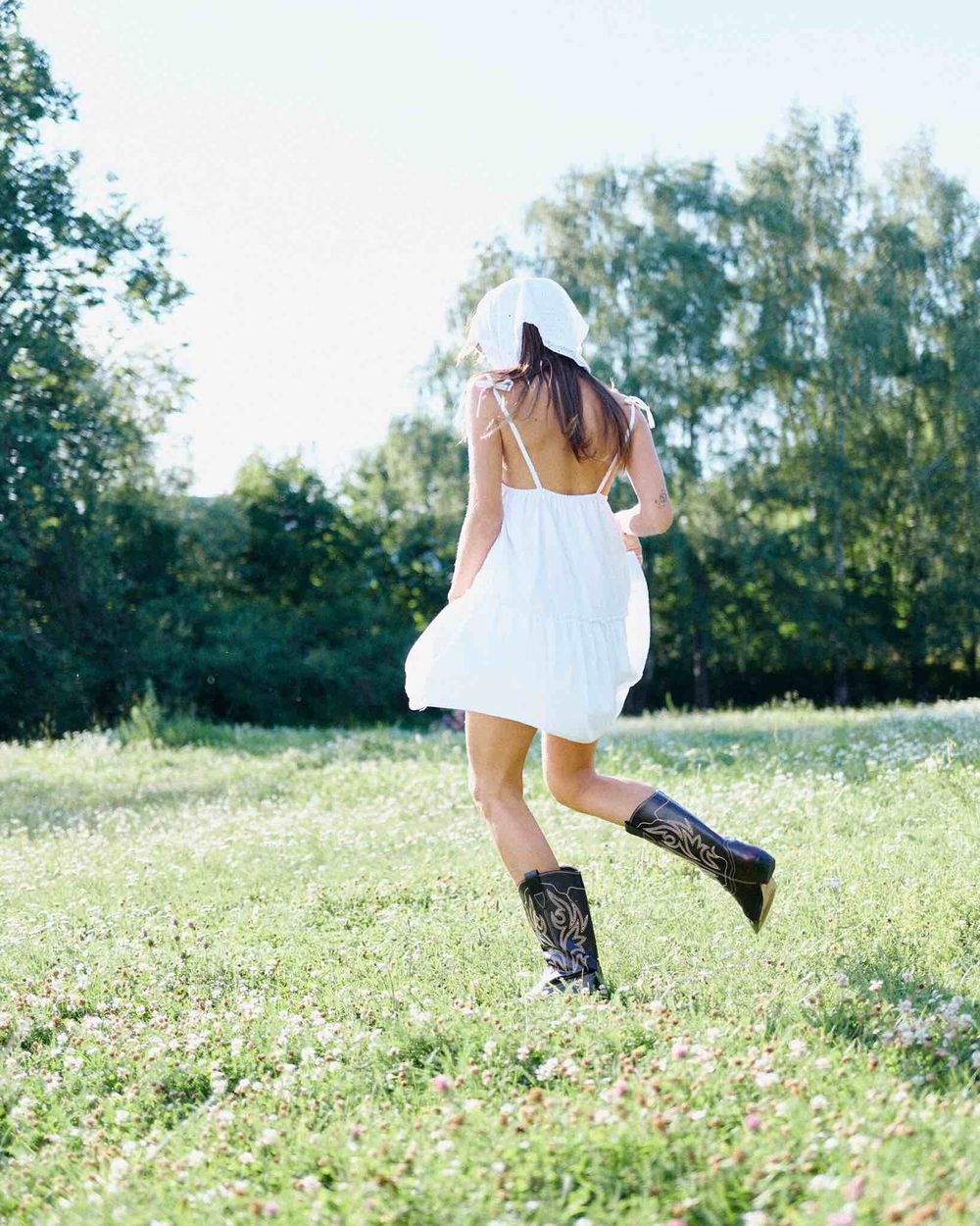 Платье One Two Short Cotton Lily белое