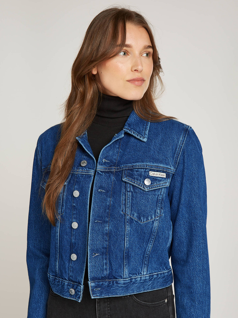 Джинсовая куртка 90s CALVIN KLEIN JEANS - голубой(J20J224043)