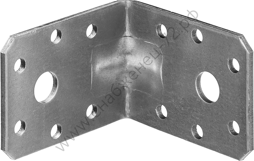 ЗУБР УКУ-2.5 45х60х60 х 2.5 мм, усиленный крепежный уголок, цинк (31011-60)