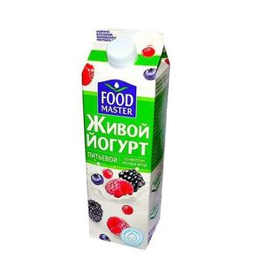 ЙОГУРТ ПИТЬЕВОЙ ЛЕСНЫЕ ЯГОДЫ 2% 900МЛ FOOD MASTER