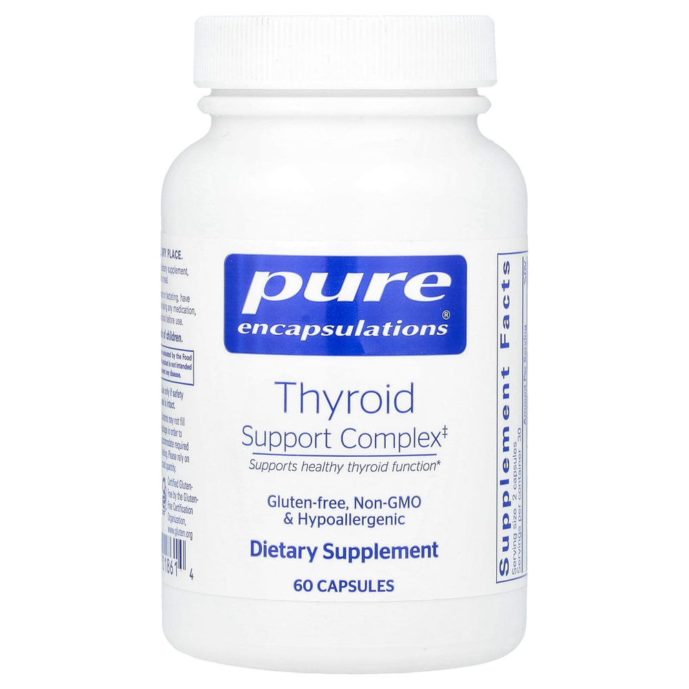 Pure Encapsulations, комплекс для поддержки щитовидной железы, 60 капсул