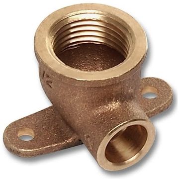 Водорозетка Sanha 22x3/4" ВР с 2 креплениями (4472G бронзовые фитинги под пайку)