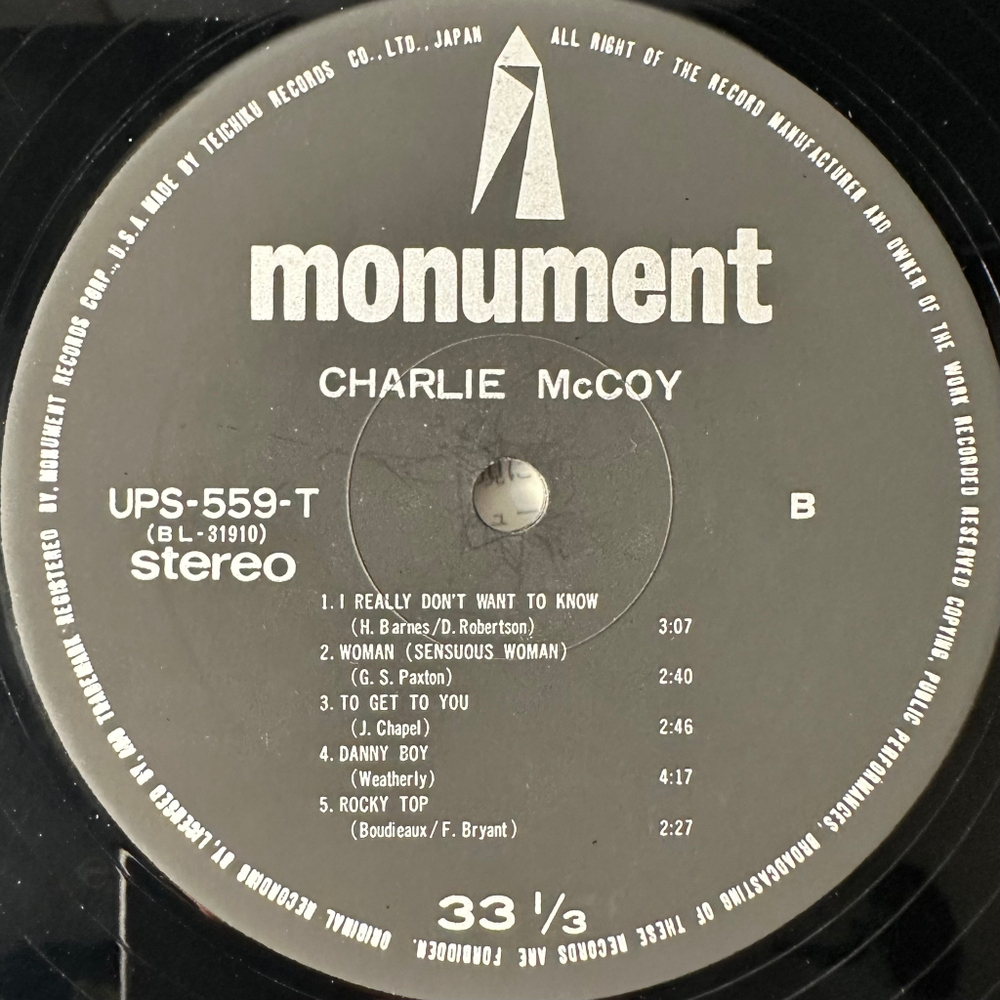 Charlie McCoy – Charlie McCoy (Япония 1972г.)