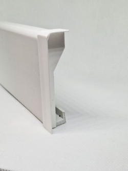 Соединитель для плинтуса (с закруглением 10мм) 70x16 мм, белый пластиковый - 4 шт.
