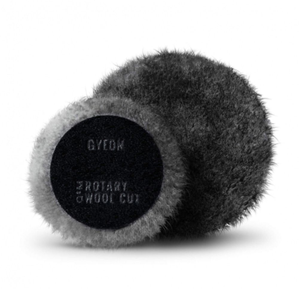 GYEON Меховой полировальный круг агрессивный Q2M Rotary Wool Cut 80мм, 1шт