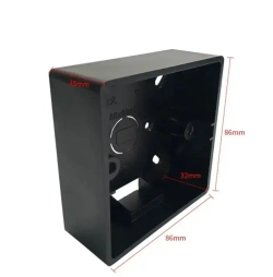 Монтажная коробка наружная для терморегулятора чёрная.